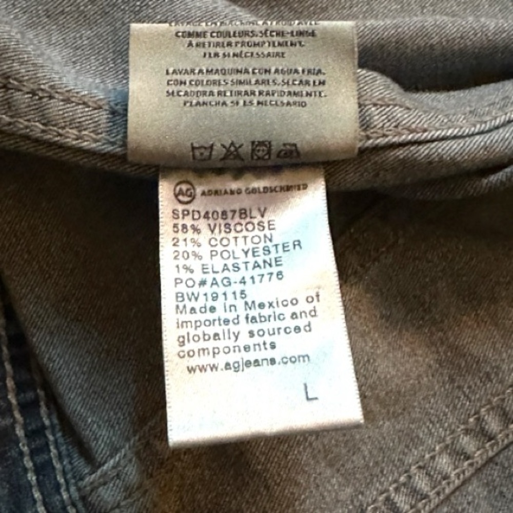 💥HP💥 EUC AG Jeans Robyn Denim Jacket. Size Large - Picture 14 of 15